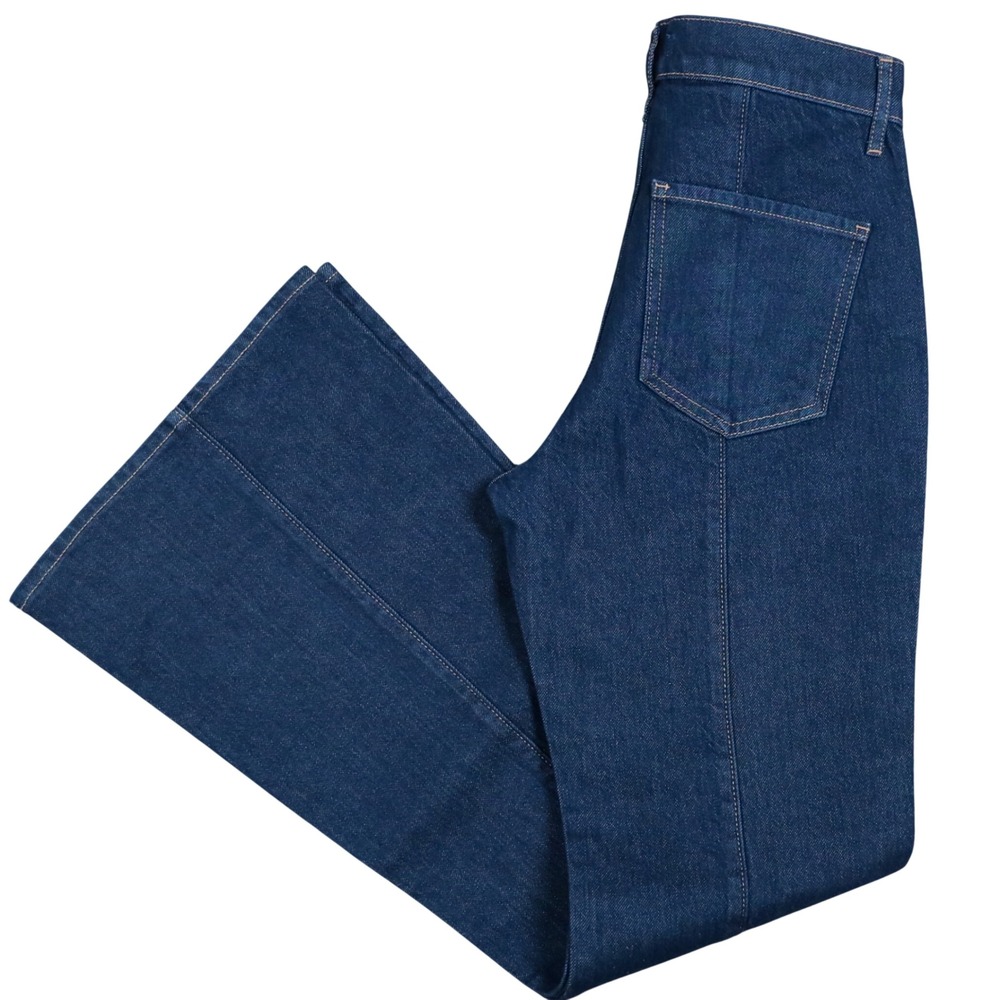 Express 70s Flare Jeans Womens 6R Dark Wash Mid Rise Conscious Edit NWT $98 - Picture 3 of 12